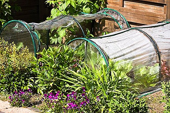 We make greenhouses from arcs with covering material