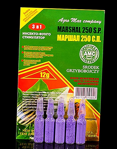Droga "Mariscal": uso de plagas del jardín.