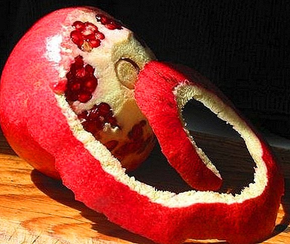 Påføring av granatäpple peeling