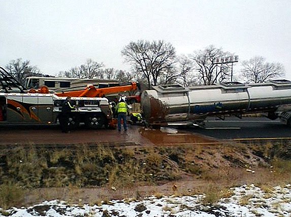 "Dulce alarma": en los Estados Unidos, un tanque de chocolate explotó en la carretera