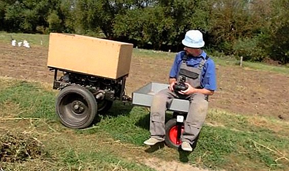 A teacher from the Ternopil region built the first self-made assistant transporter