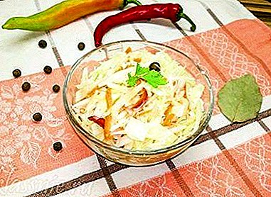 This is delicious! Marinated cabbage with garlic and other ingredients of instant cooking and not only