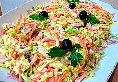 Many delicious options for salad "Anastasia" with Chinese cabbage