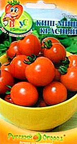 Tomaatit, jotka elävät hyvin kasvihuoneessa - hybridit "Kish Mish Red"