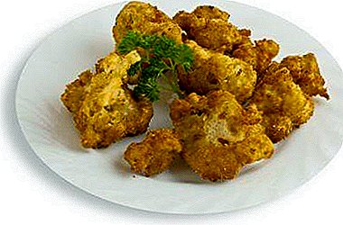 Delicious recipe for cauliflower fried in a pan in breadcrumbs