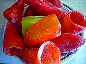 Frozen sweet peppers whole for the winter for stuffing